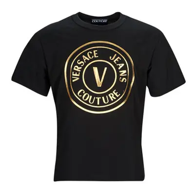 Versace Jeans Couture GAHT05-G89 men's T shirt in Black