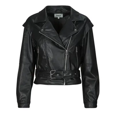 Only ONLRAVEN women's Leather jacket in Black