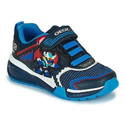 Geox J BAYONYC BOY A boys's Children's Shoes (Trainers) in Blue