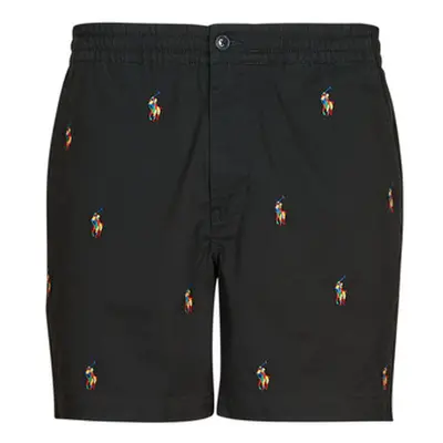 Polo Ralph Lauren SHORT "PREPSTER" EN CHINO LEGER AVEC CORDON DE SERAGE men's Shorts in Black