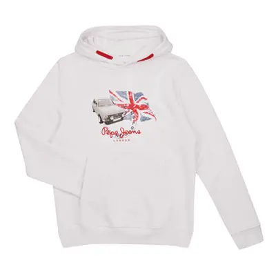 Pepe jeans TROY boys's Children's sweatshirt in White