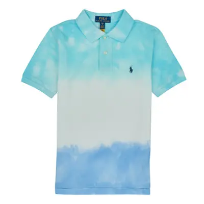 Polo Ralph Lauren SS CN M4-KNIT SHIRTS-POLO SHIRT boys's Children's polo shirt in Blue