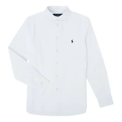 Polo Ralph Lauren TOUNIA boys's Children's Long sleeved Shirt in White