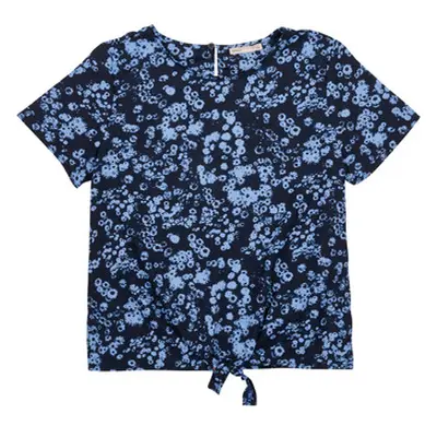 Only KOGLINO S/S KNOT TOP CP PTM girls's Children's Blouse in Blue