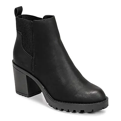 Only BARBARA HEELED BOOTIE women's Low Ankle Boots in Black