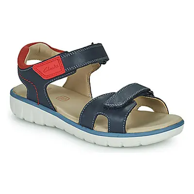 Clarks Roam Surf K girls's Children's Sandals in Marine