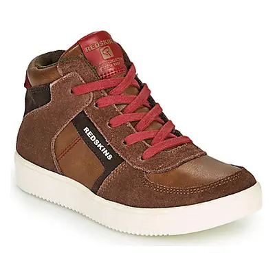 Redskins LAVAL KID boys's Children's Shoes (High-top Trainers) in Brown