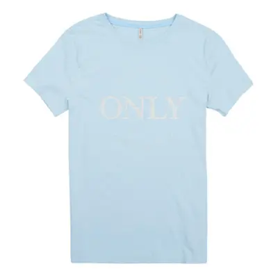 Only KOGWENDY S/S LOGO TOP BOX CP JRS girls's Children's T shirt in Blue