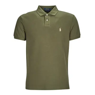 Polo Ralph Lauren POLO AJUSTE SLIM FIT EN COTON BASIC MESH men's Polo shirt in Kaki