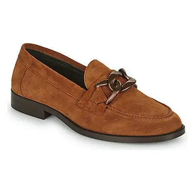 Adige ELVIS women's Loafers / Casual Shoes in Brown