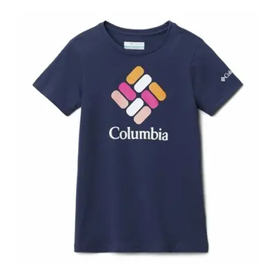 Columbia MISSION LAKE SS GRAPHIC SHIRT girls's Children's T shirt in Blue