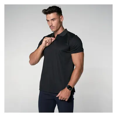 THEAD. AXEL POLO SHIRT men's Polo shirt in Black