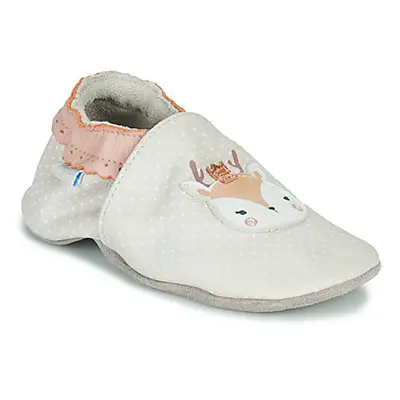 Robeez FANCY SNOW girls's Children's Slippers in Beige