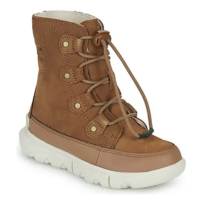 Sorel YOUTH SOREL EXPLORER LACE WP girls's Children's Mid Boots in Brown