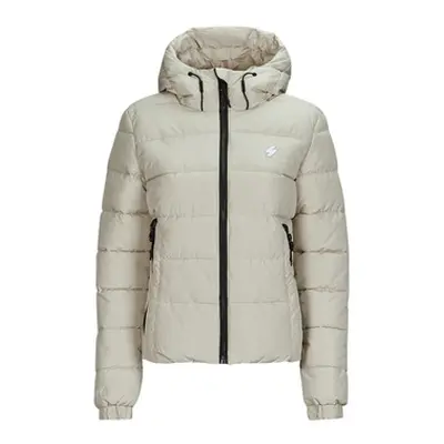 Superdry HOODED SPIRIT SPORTS PUFFER women's Jacket in Beige