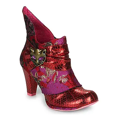 Irregular Choice Miaow women's Low Ankle Boots in Red