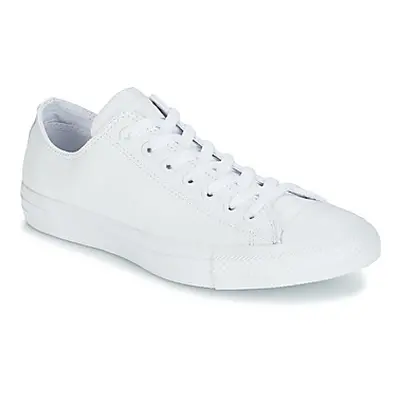 Converse ALL STAR MONOCHROME CUIR OX women's Shoes (Trainers) in White