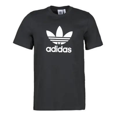 Adidas TREFOIL T-SHIRT men's T shirt in Black