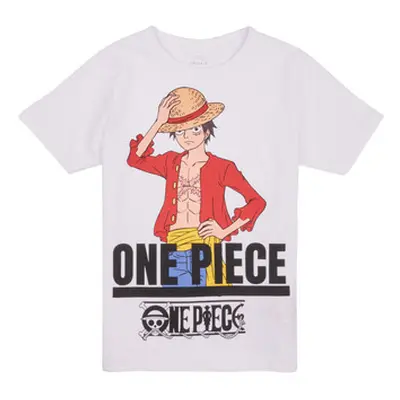 Name it NKMNATE ONEPIECE SS TOP BOX VDE boys's Children's T shirt in White