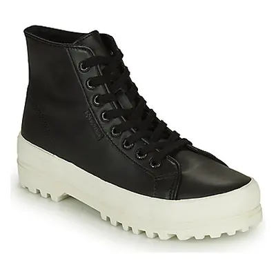 Superga 2341 ALPINA NAPPA women's Shoes (High-top Trainers) in Black