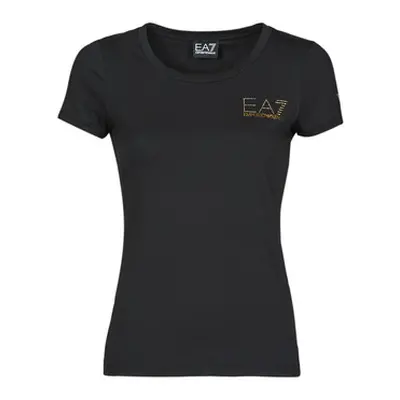 Emporio Armani EA7 TROLOPA women's T shirt in Black