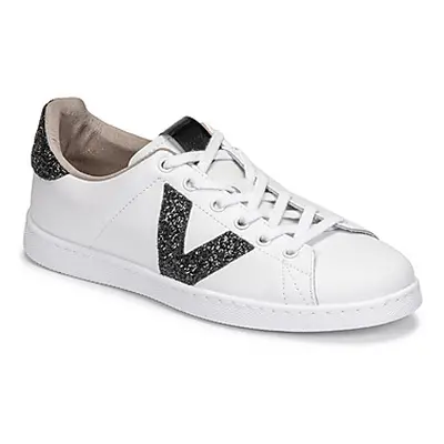 Victoria TENIS PIEL GLITTER women's Shoes (Trainers) in White