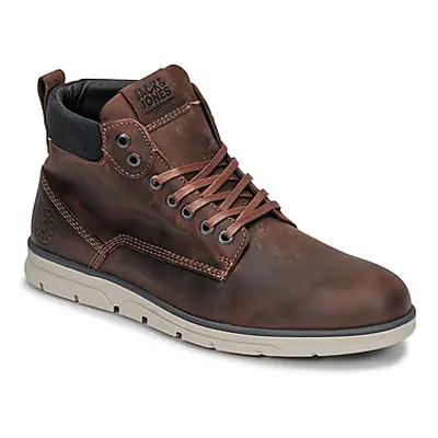 Jack & Jones JFW TUBAR LEATHER men's Mid Boots in Brown