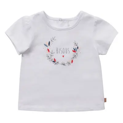 Carrément Beau Y95270-10B girls's Children's T shirt in White