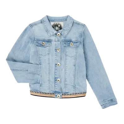 Ikks XS40152-84-C girls's Children's Denim jacket in Blue