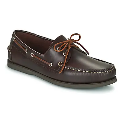 Pellet Vendée men's Boat Shoes in Brown