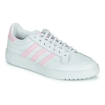 Adidas TEAM COURT W women's Shoes (Trainers) in White