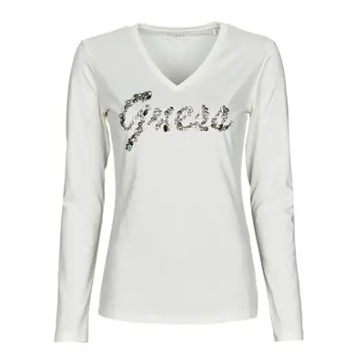 Guess LS VN BONITA TEE women's in Beige