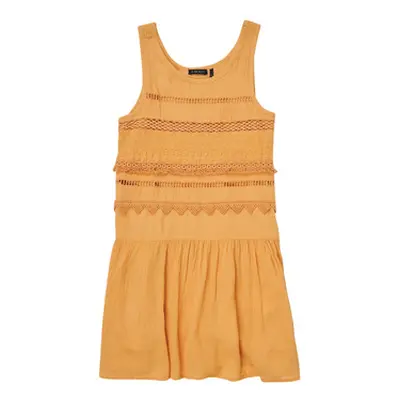 Ikks XS31012-74-C girls's Children's dress in Orange