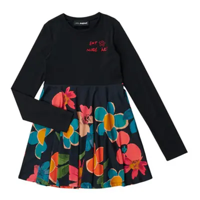 Desigual CARMEN girls's Children's dress in Black