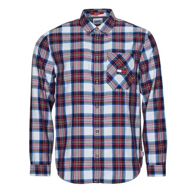 Tommy Jeans TJM RELAXED FLANNEL SHIRT men's Long sleeved Shirt in Multicolour