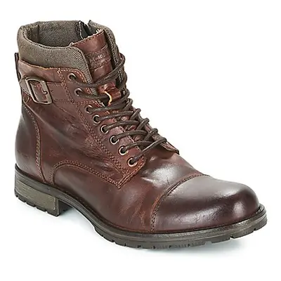 Jack & Jones ALBANY LEATHER men's Mid Boots in Brown