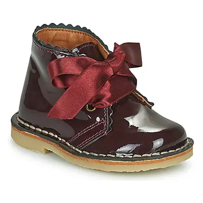 Citrouille et Compagnie PASTEQU girls's Children's Mid Boots in Red