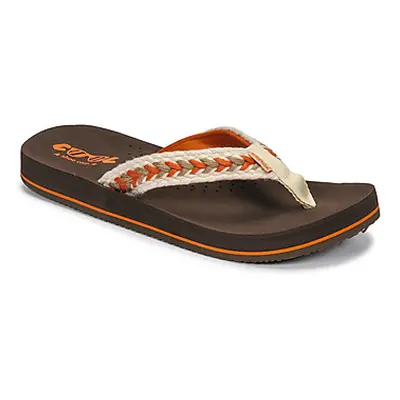 Cool shoe NUBE women's Flip flops / Sandals (Shoes) in Brown