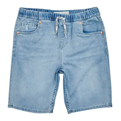 Levis LVB SKINNY DOBBY SHORT boys's Children's shorts in Blue