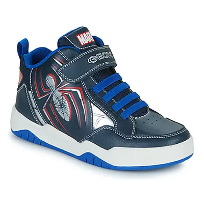 Geox J PERTH BOY C boys's Children's Shoes (High-top Trainers) in Marine