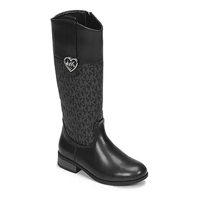 MICHAEL Michael Kors FINLEY HEART girls's Children's High Boots in Black