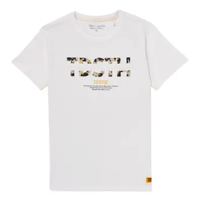 Teddy Smith T-ALTINO boys's Children's T shirt in White