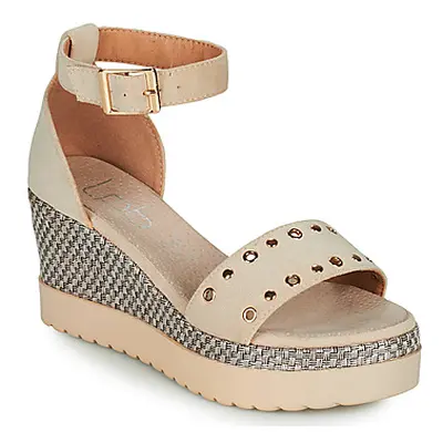 Les Petites Bombes DELIA women's Clogs (Shoes) in Beige