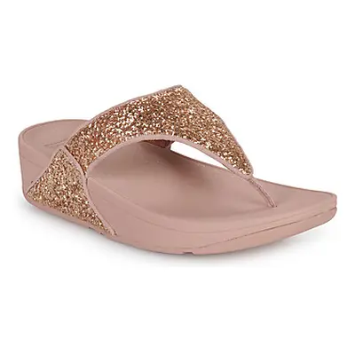 FitFlop Lulu Glitter women's Flip flops / Sandals (Shoes) in Pink