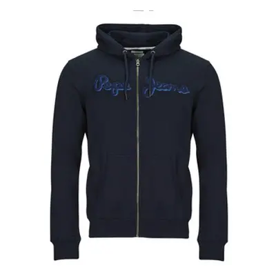 Pepe jeans RYAN ZIP men's Sweatshirt in Marine