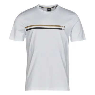 BOSS Tiburt 346 men's T shirt in White