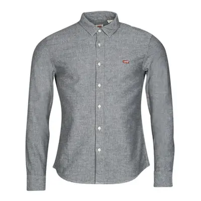 Levis LS BATTERY HM SHIRT SLIM men's Long sleeved Shirt in Grey