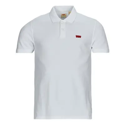 Levis SLIM HOUSEMARK POLO men's Polo shirt in White