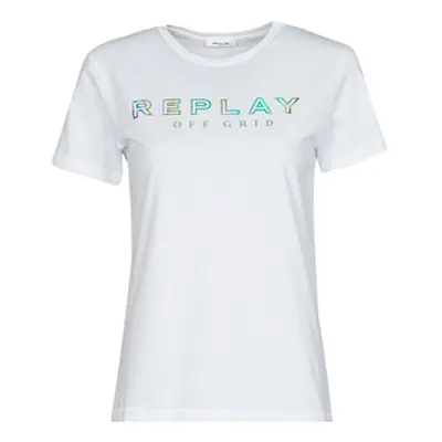 Replay W3318C women's T shirt in White