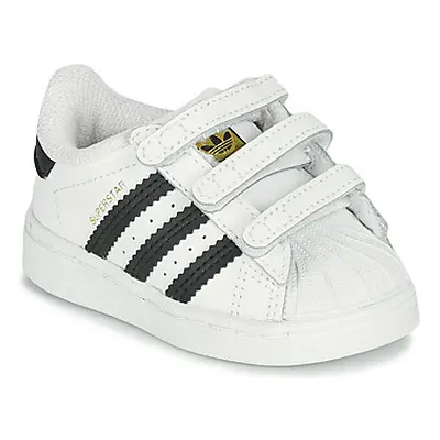 Adidas SUPERSTAR CF I girls's Children's Shoes (Trainers) in White